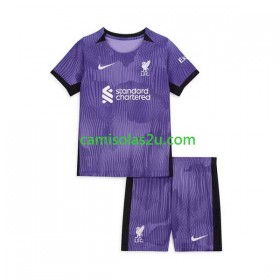 Camisolas de futebol Liverpool Criança Equipamento 3ª 2023/24 Manga Curta